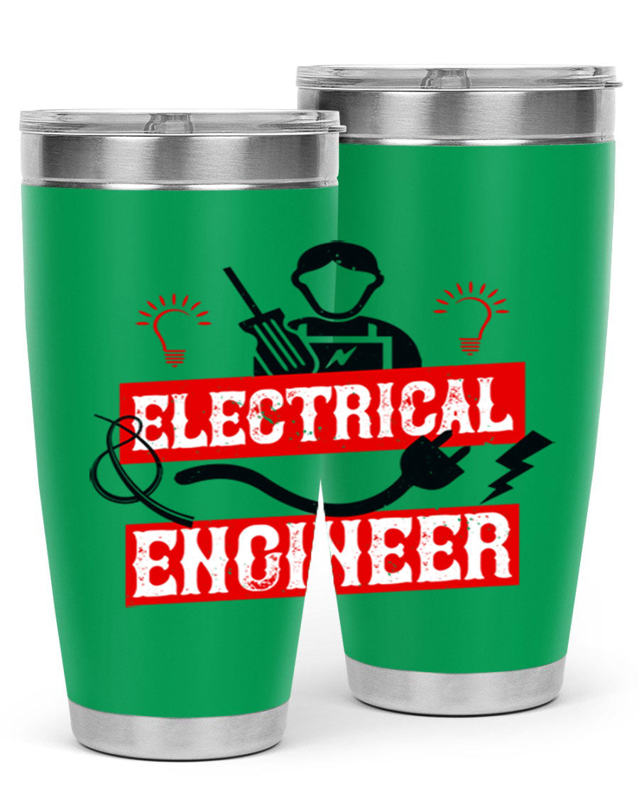 Electrical Engineer Style 59# tumbler, 20oz, double wall vacuum stainless steel with copper lining, featuring a drink-thru lid.