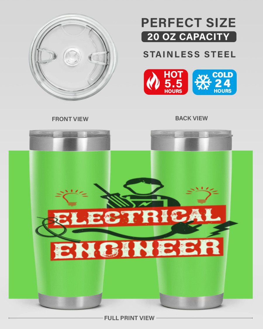 Electrical Engineer Style 59# tumbler, 20oz, double wall vacuum stainless steel with copper lining, featuring a drink-thru lid.