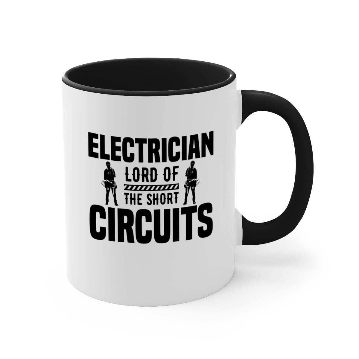 Electrician Lord of Style 54# Mug with colorful handle and glossy finish, available in multiple colors and sizes.