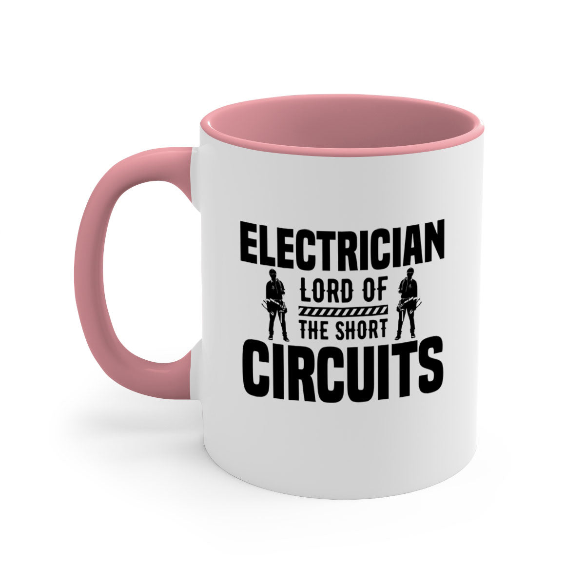 Electrician Lord of Style 54# Mug with colorful handle and glossy finish, available in multiple colors and sizes.