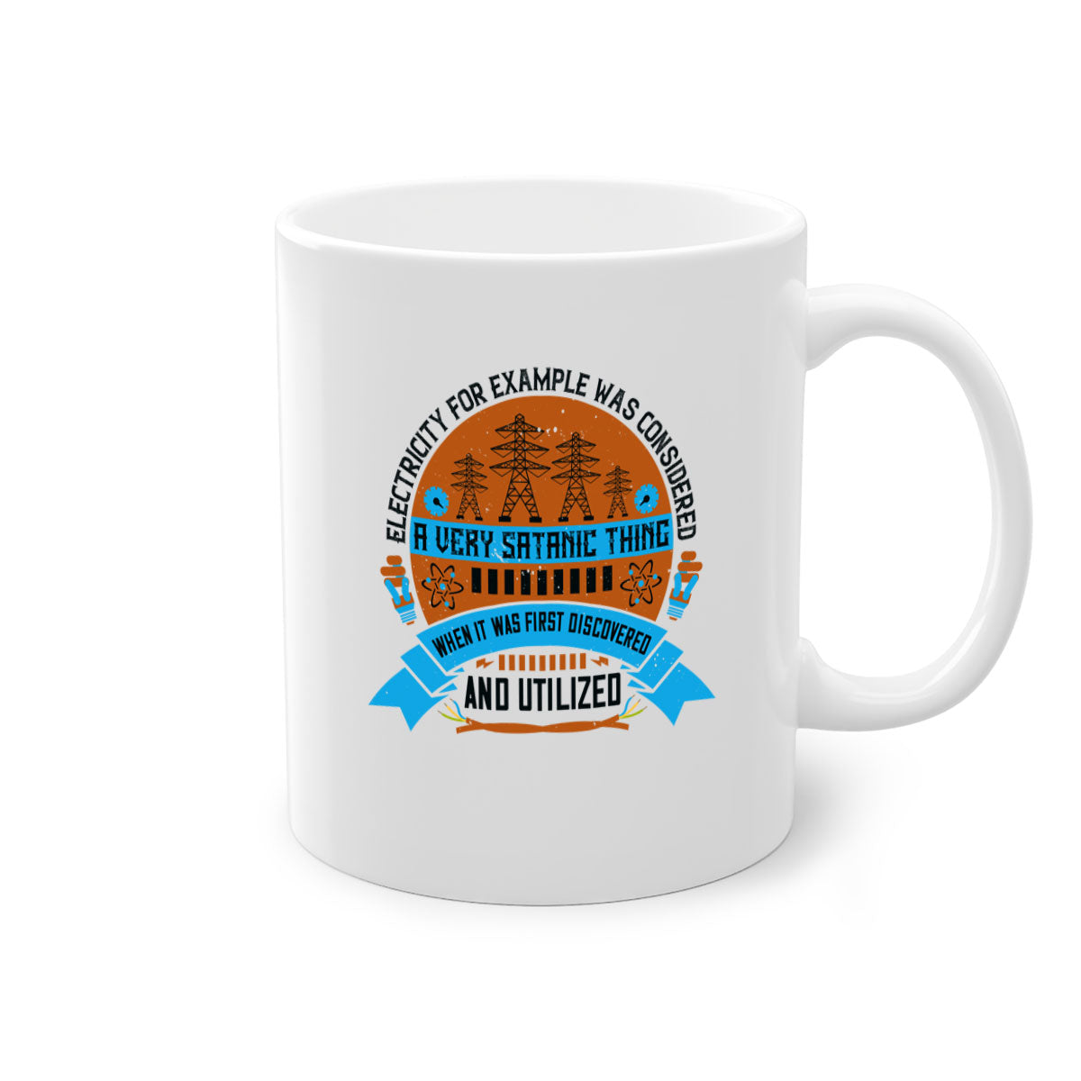 A stylish two-tone ceramic mug with a glossy finish, featuring a colored handle and interior, available in five colors.