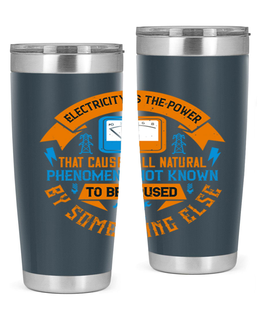 A stylish 20oz and 30oz stainless steel tumbler with double wall vacuum insulation, showcasing vibrant printed designs, perfect for hot and cold beverages.