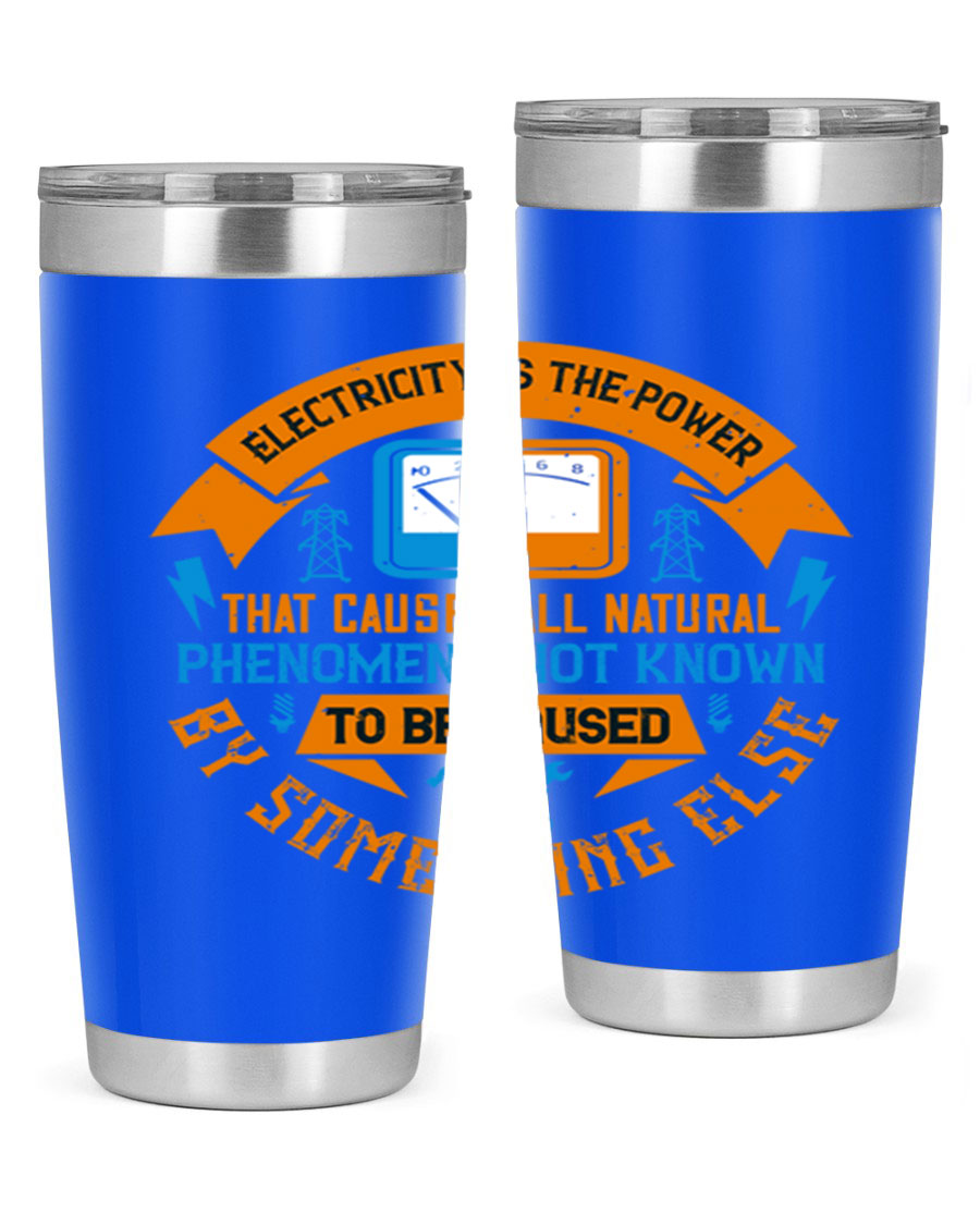 A stylish 20oz and 30oz stainless steel tumbler with double wall vacuum insulation, showcasing vibrant printed designs, perfect for hot and cold beverages.