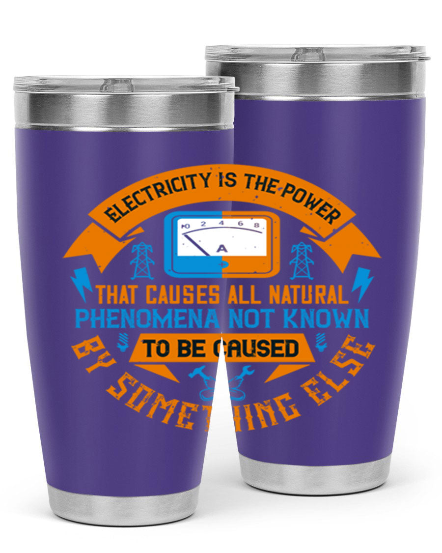 A stylish 20oz and 30oz stainless steel tumbler with double wall vacuum insulation, showcasing vibrant printed designs, perfect for hot and cold beverages.