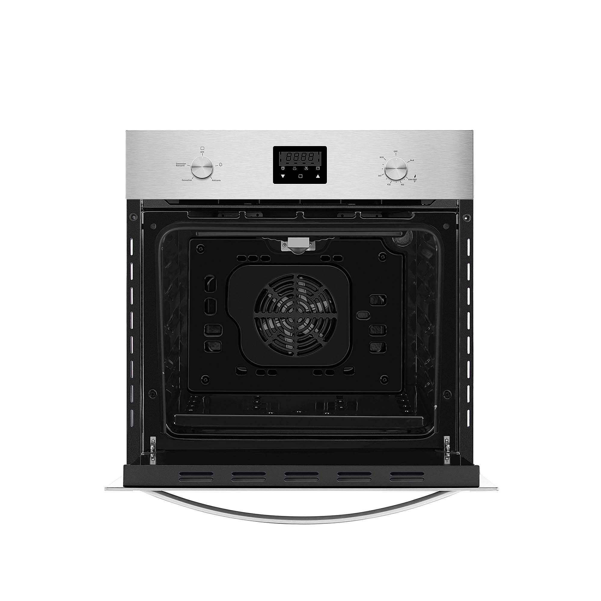 Empava 24 inch 2.3 Cu. ft. Gas Wall Oven in stainless steel, designed for LPG cooking with modern features.