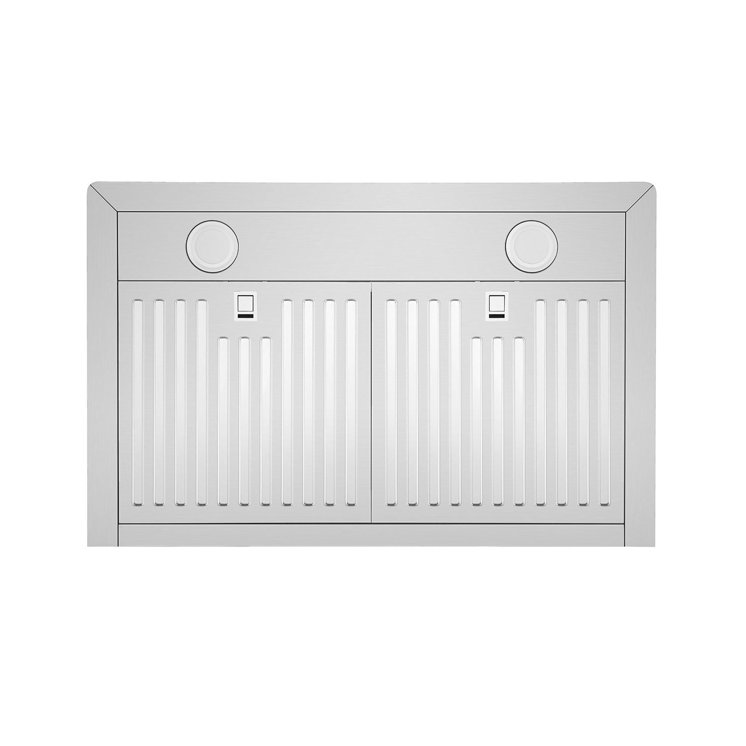 Empava 30RH05 30 in. Wall Mount Range Hood with stainless steel finish and button controls, showcasing its sleek design and powerful ventilation.