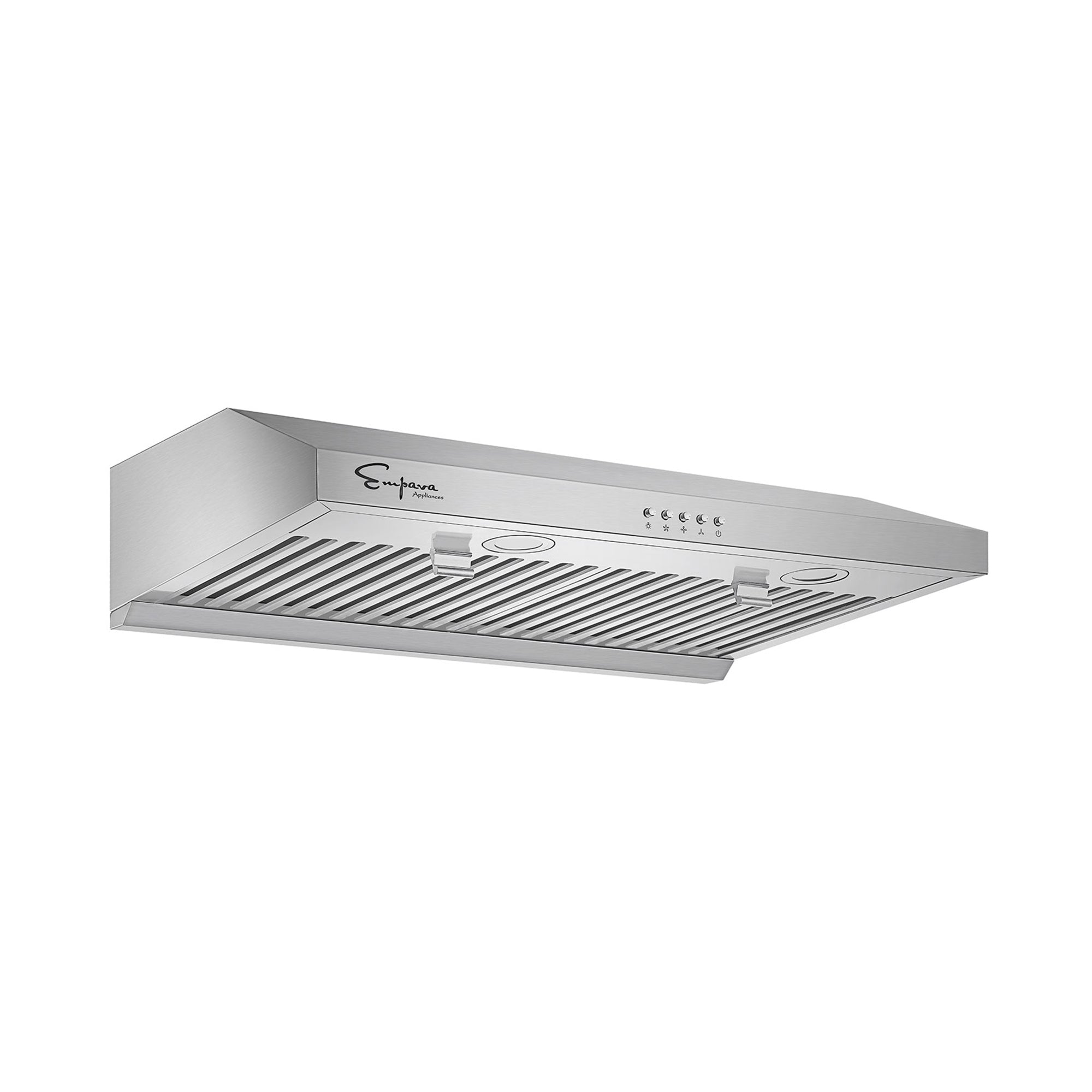 Empava 30RH08 30 in. Kitchen range hood with a sleek stainless steel design and ergonomic controls.