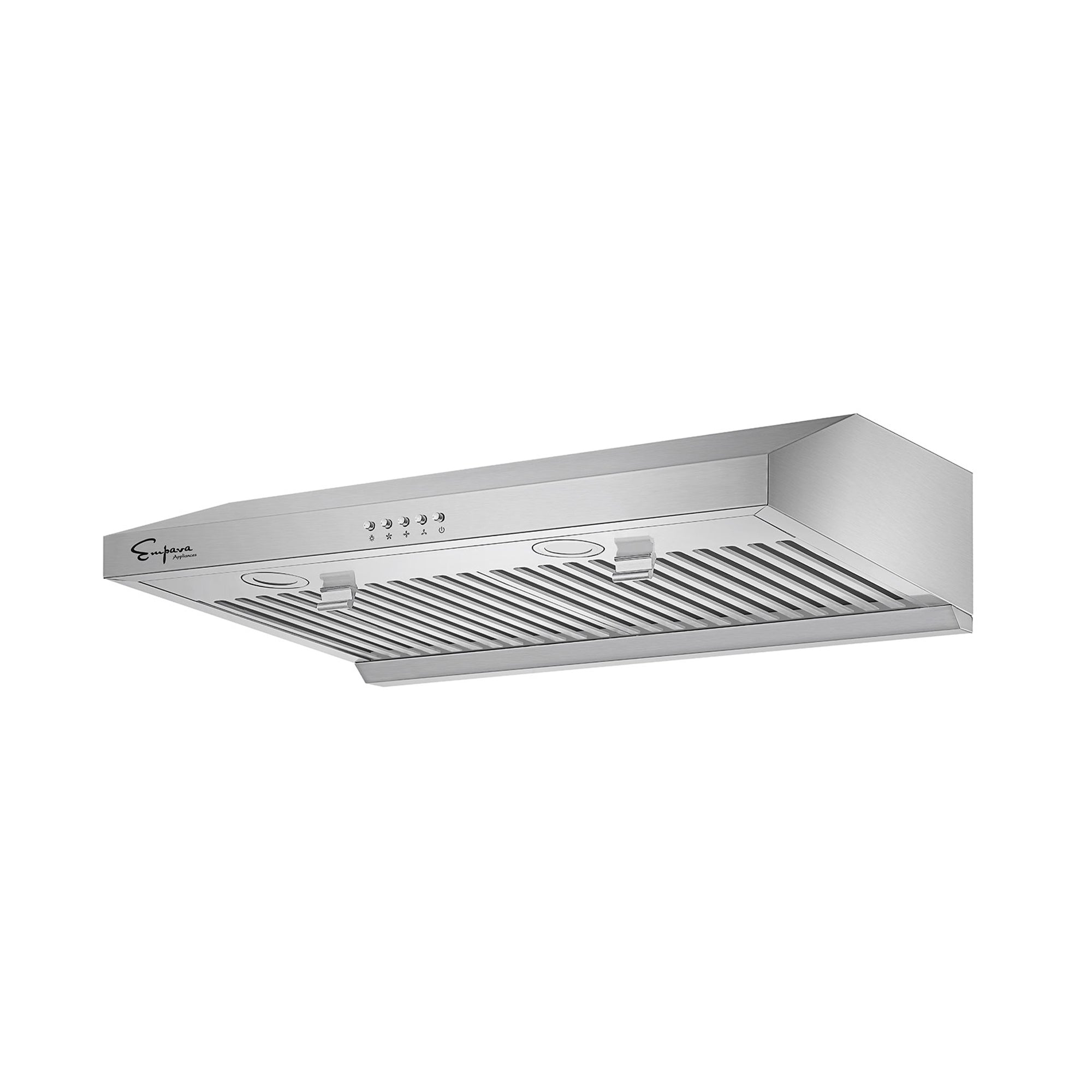 Empava 30RH08 30 in. Kitchen range hood with a sleek stainless steel design and ergonomic controls.
