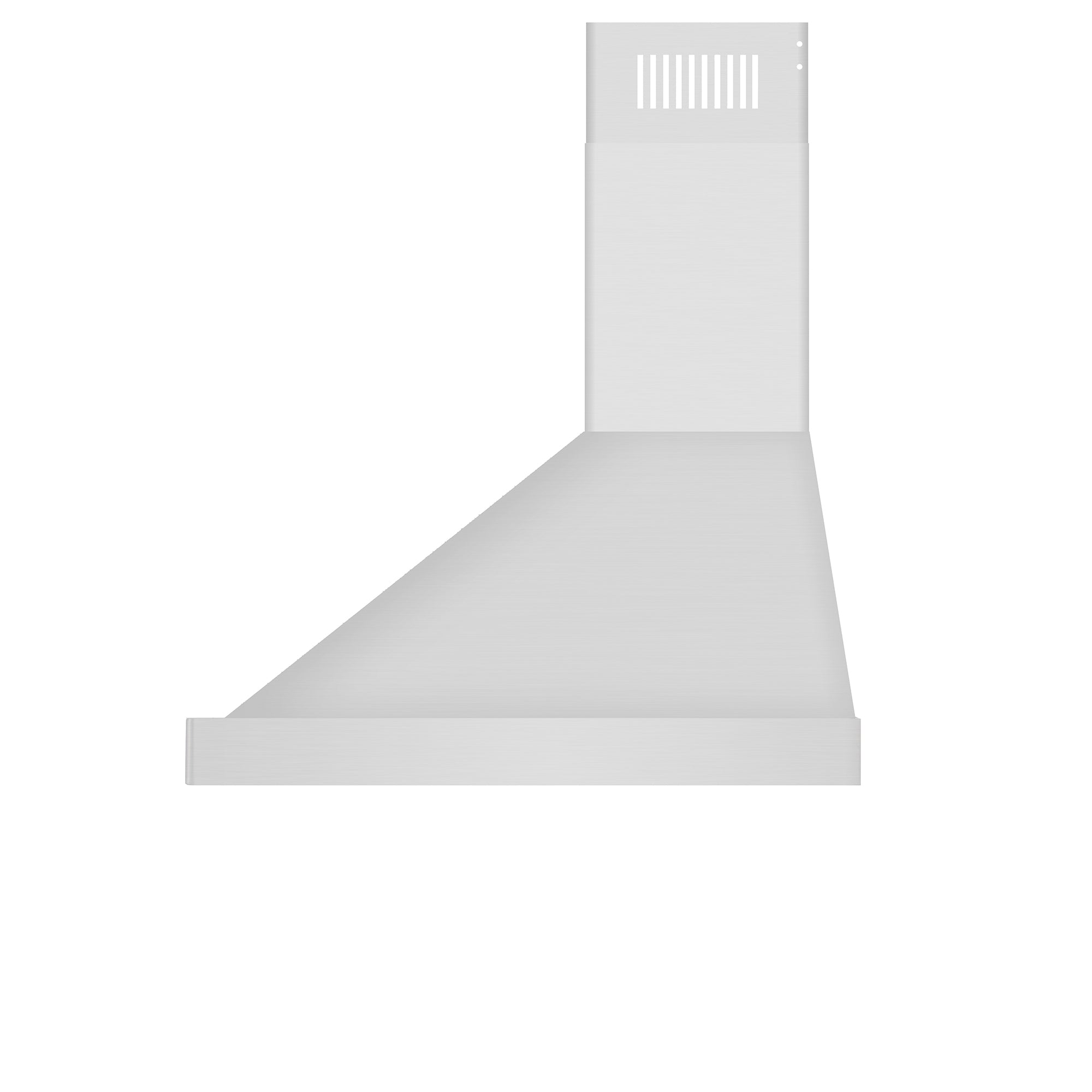 Empava 36RH04 36 in. ducted wall mount range hood with stainless steel finish and touch-sensitive controls.