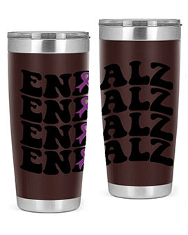 Endalz 136# Alzheimer's Tumbler, 20oz double wall vacuum stainless steel with copper lining, featuring a drink-thru lid.