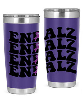Endalz 136# Alzheimer's Tumbler, 20oz double wall vacuum stainless steel with copper lining, featuring a drink-thru lid.