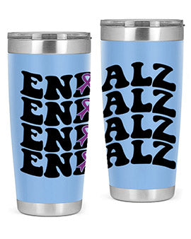Endalz 136# Alzheimer's Tumbler, 20oz double wall vacuum stainless steel with copper lining, featuring a drink-thru lid.