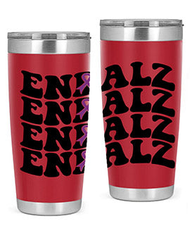 Endalz 136# Alzheimer's Tumbler, 20oz double wall vacuum stainless steel with copper lining, featuring a drink-thru lid.