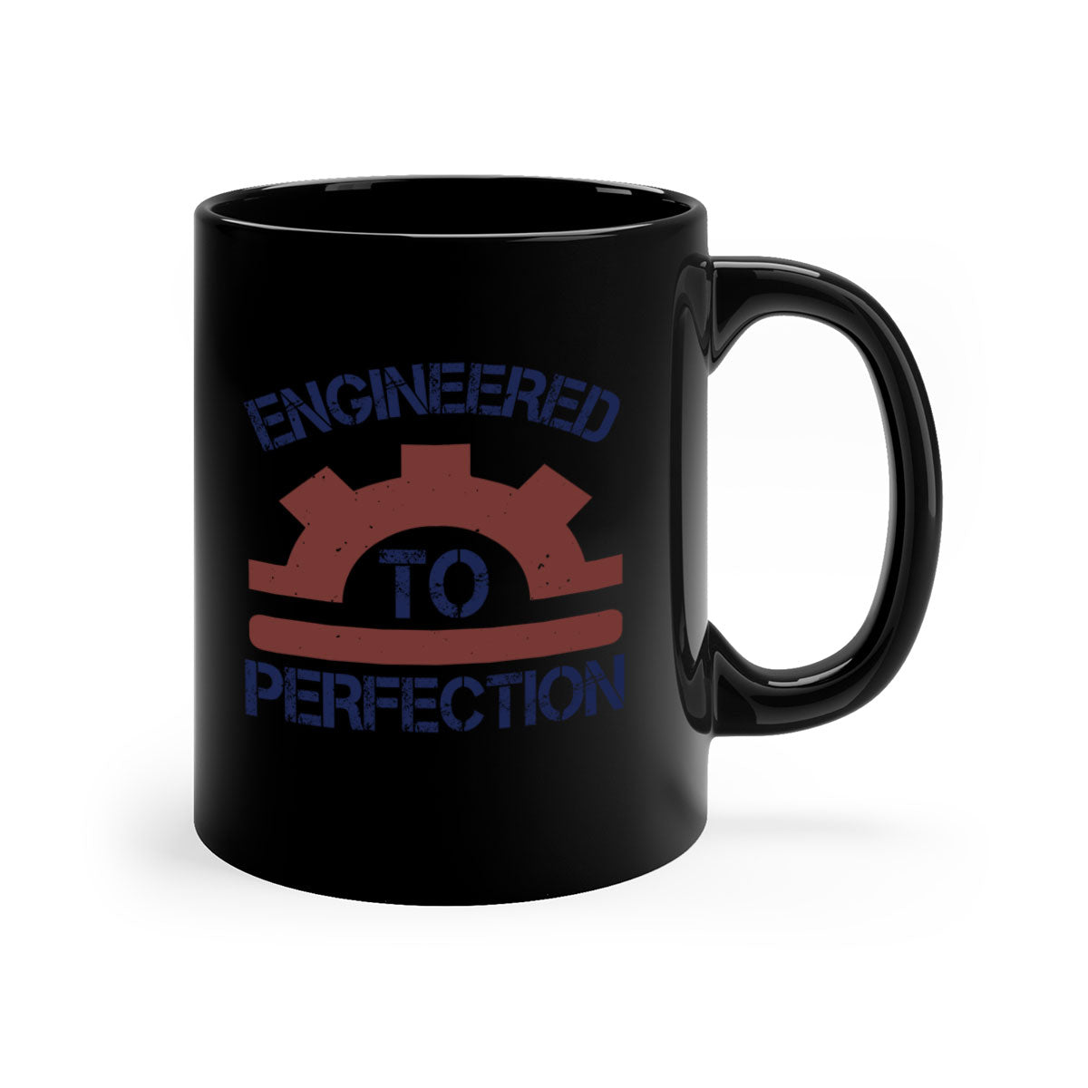 Engineered to perfection Style 60# Mug with colored handle and glossy finish, available in multiple colors and sizes.