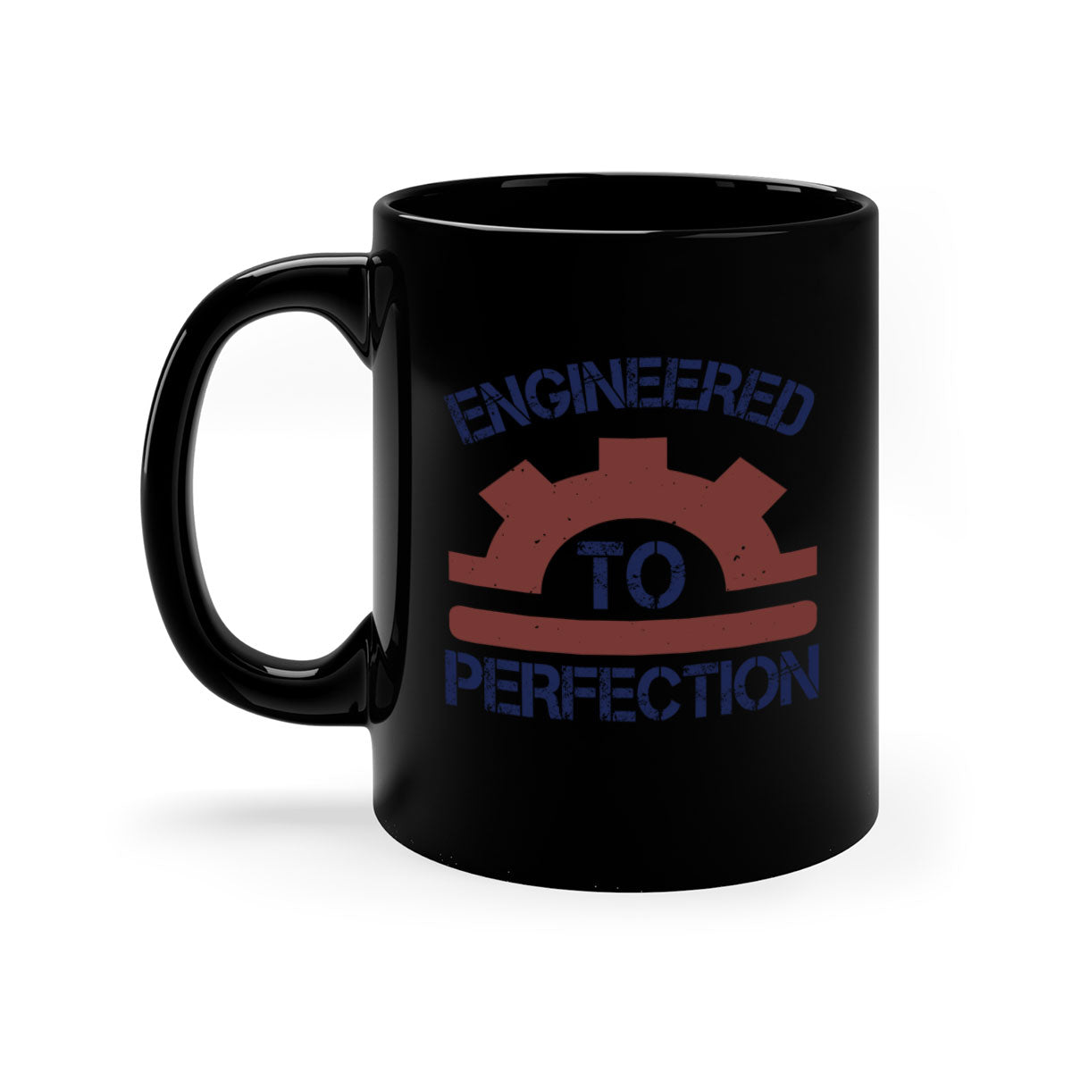 Engineered to perfection Style 60# Mug with colored handle and glossy finish, available in multiple colors and sizes.