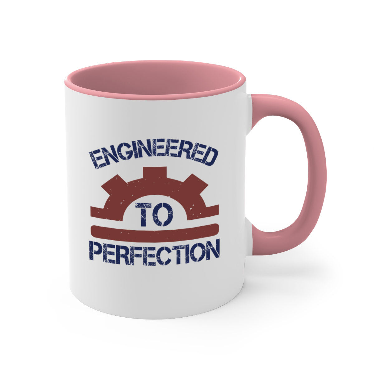 Engineered to perfection Style 60# Mug with colored handle and glossy finish, available in multiple colors and sizes.