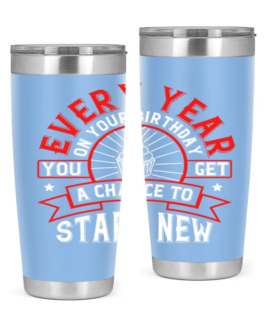Stylish 20oz and 30oz stainless steel tumblers with double wall vacuum insulation, perfect for hot and cold beverages.