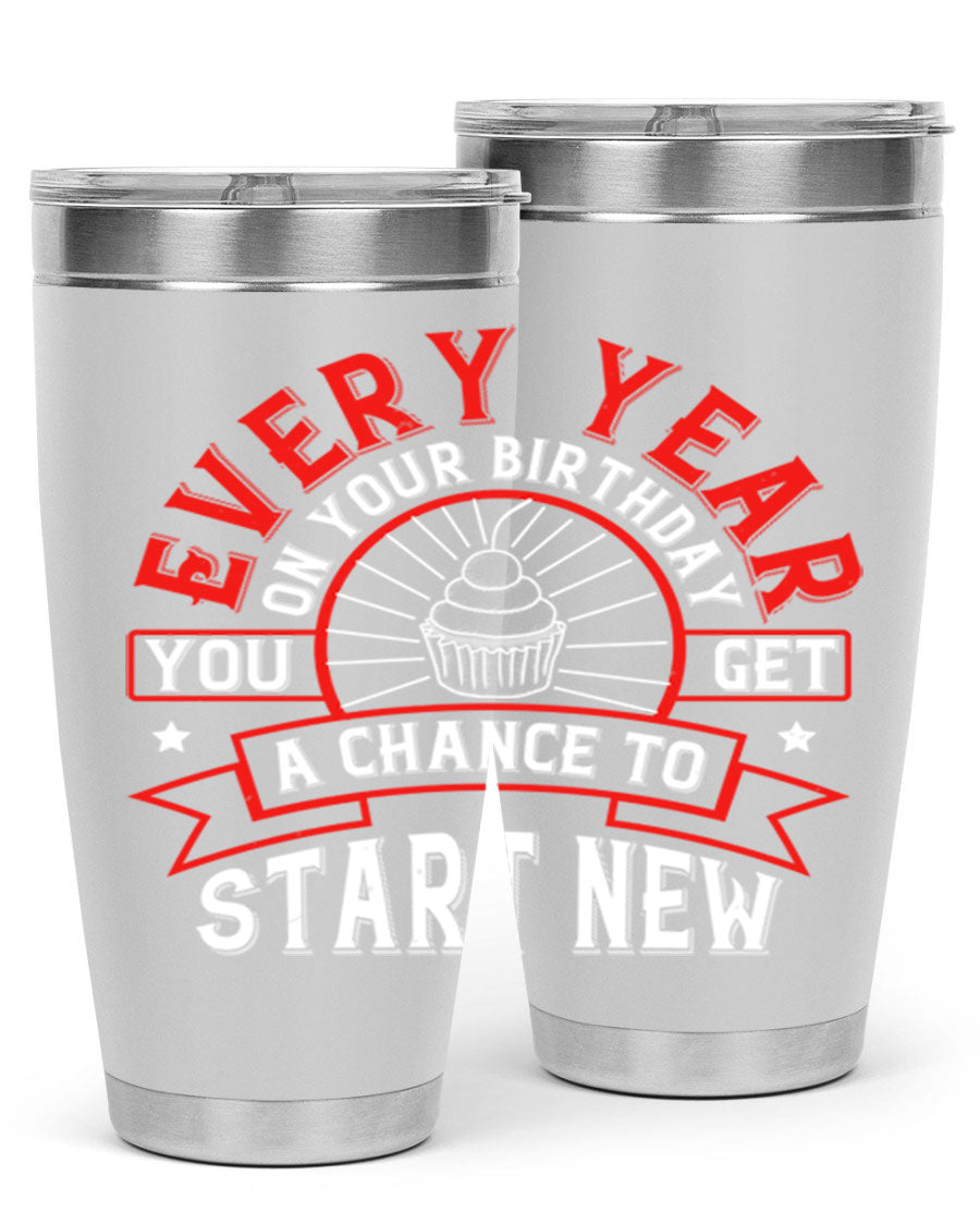 Stylish 20oz and 30oz stainless steel tumblers with double wall vacuum insulation, perfect for hot and cold beverages.