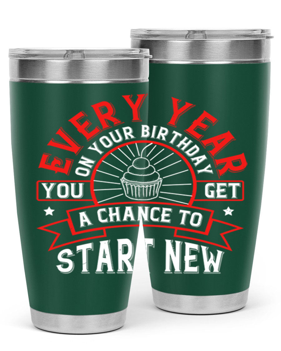 Stylish 20oz and 30oz stainless steel tumblers with double wall vacuum insulation, perfect for hot and cold beverages.