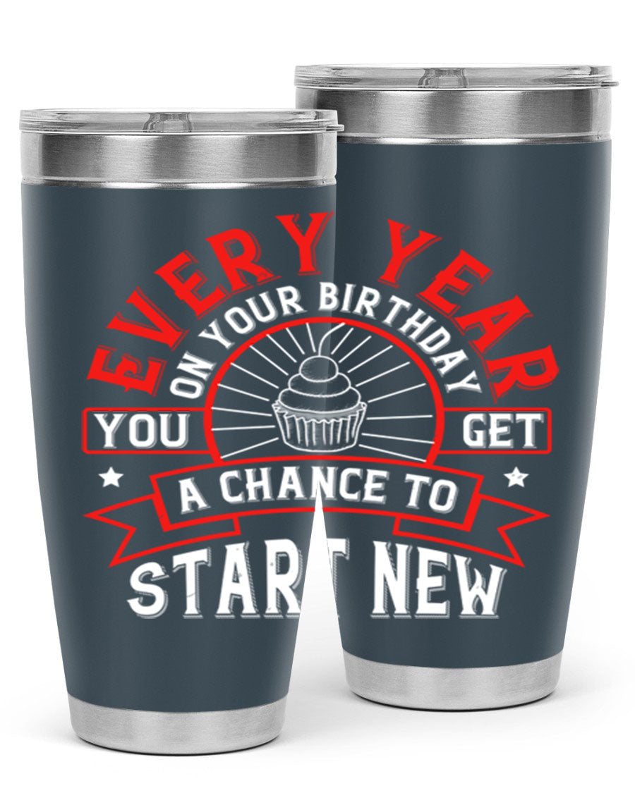 Stylish 20oz and 30oz stainless steel tumblers with double wall vacuum insulation, perfect for hot and cold beverages.