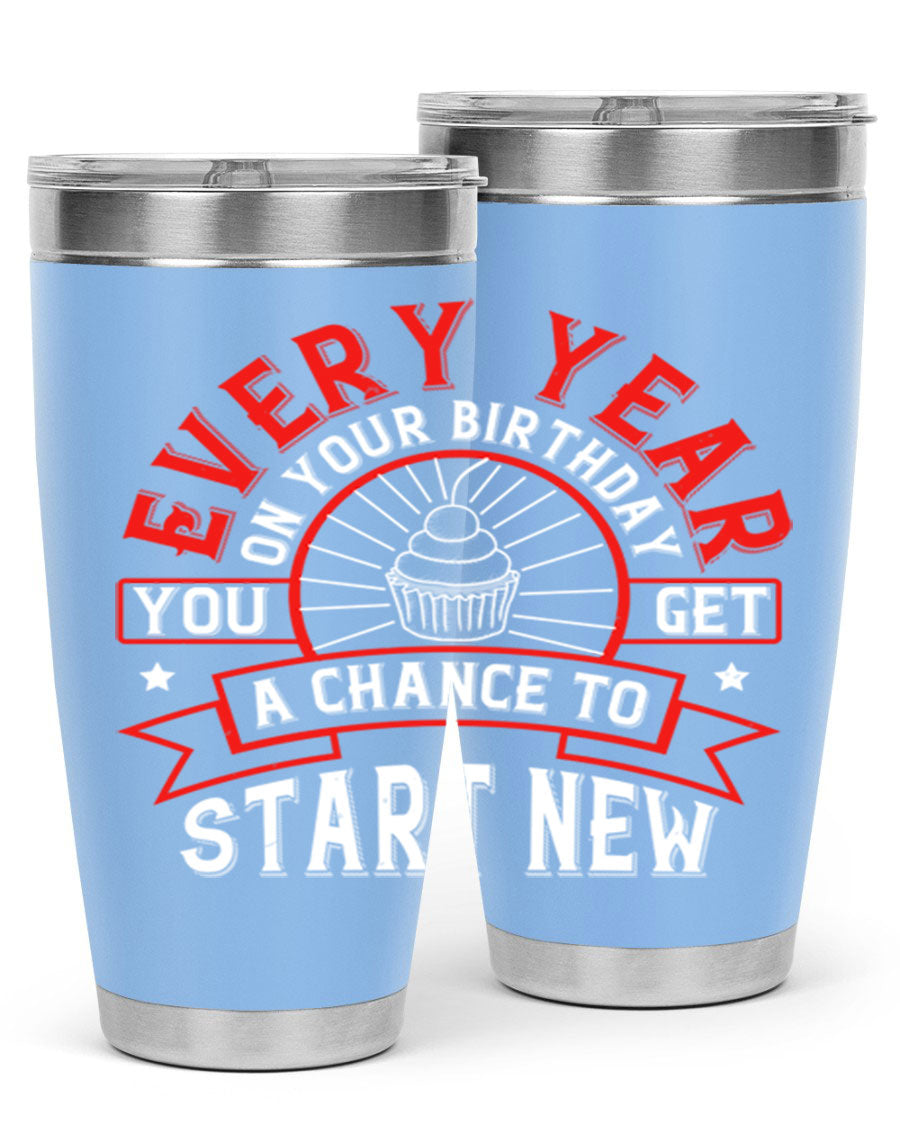 Stylish 20oz and 30oz stainless steel tumblers with double wall vacuum insulation, perfect for hot and cold beverages.