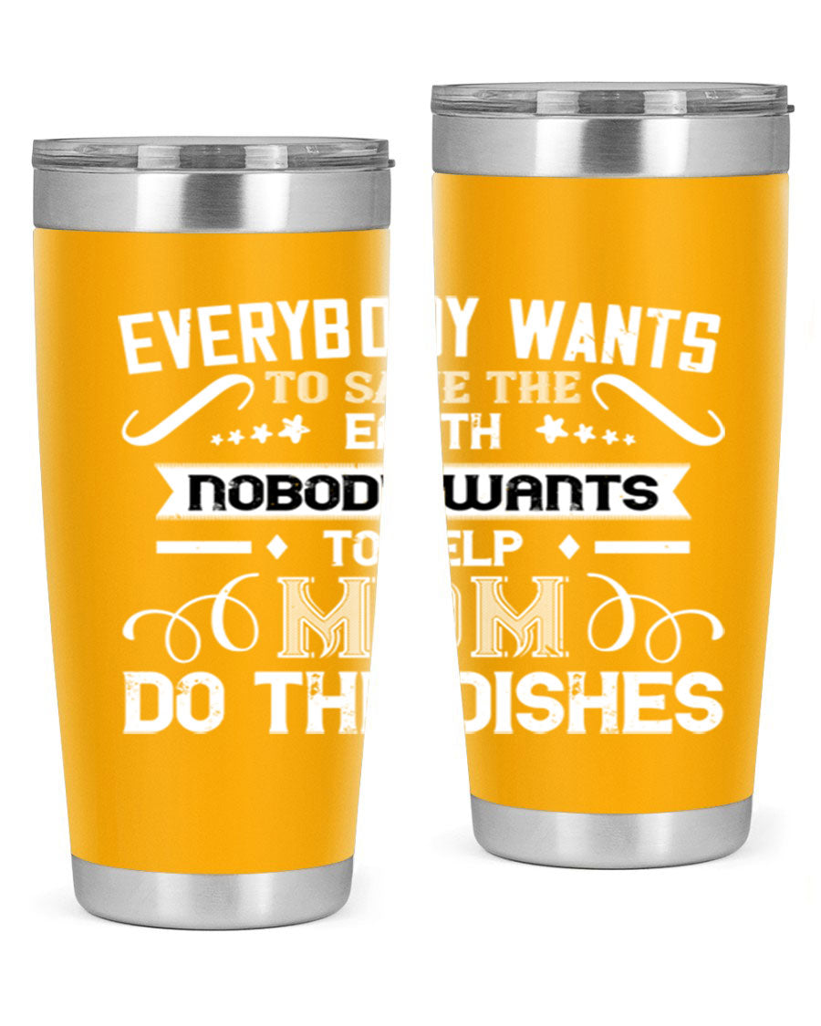 Everybody Wants 189# Mom Tumbler in stainless steel with a stylish design, perfect for hot and cold beverages.