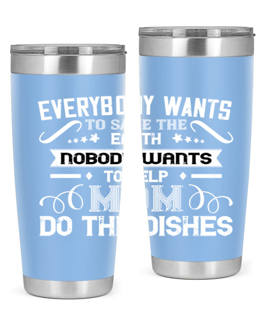 Everybody Wants 189# Mom Tumbler in stainless steel with a stylish design, perfect for hot and cold beverages.