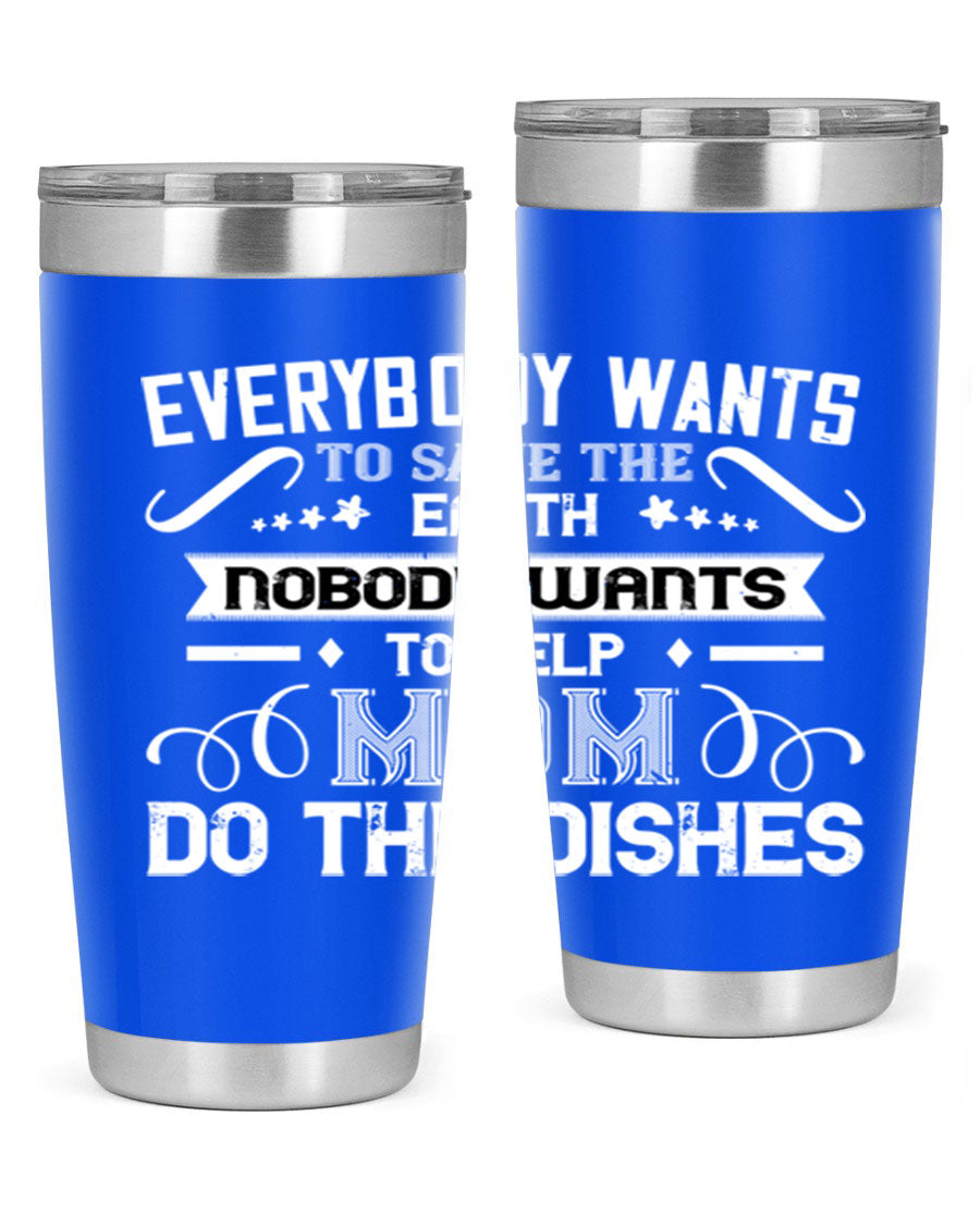 Everybody Wants 189# Mom Tumbler in stainless steel with a stylish design, perfect for hot and cold beverages.