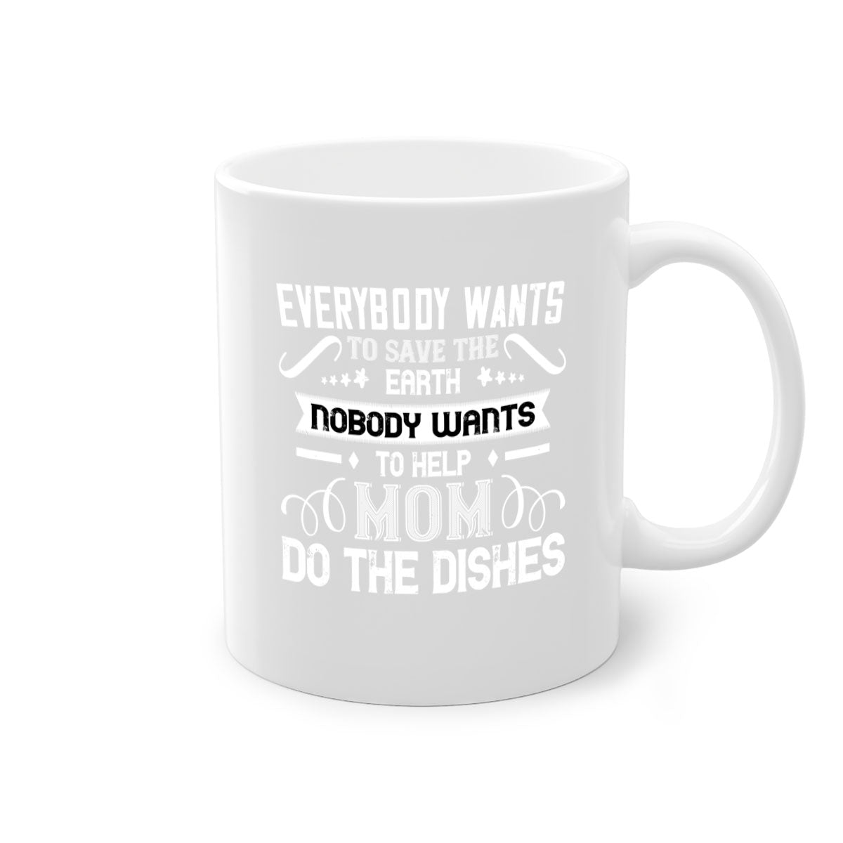 Everybody Wants 189# Mug featuring a glossy finish with a colored handle and interior, available in multiple colors and sizes.