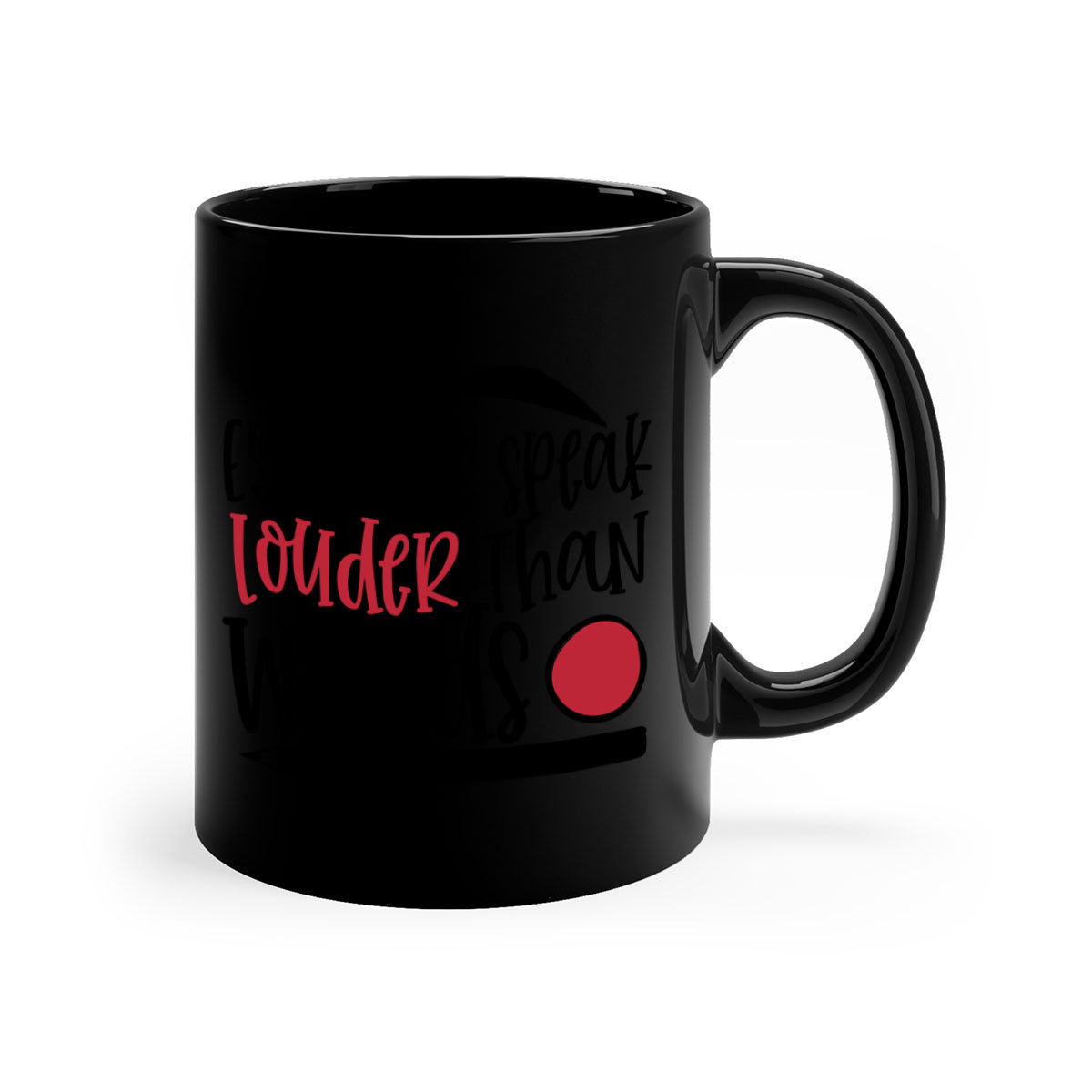 Eyebrows Speak Louder Than Words Design Style 238# Mug with colorful handle and glossy finish, perfect for coffee and tea lovers.
