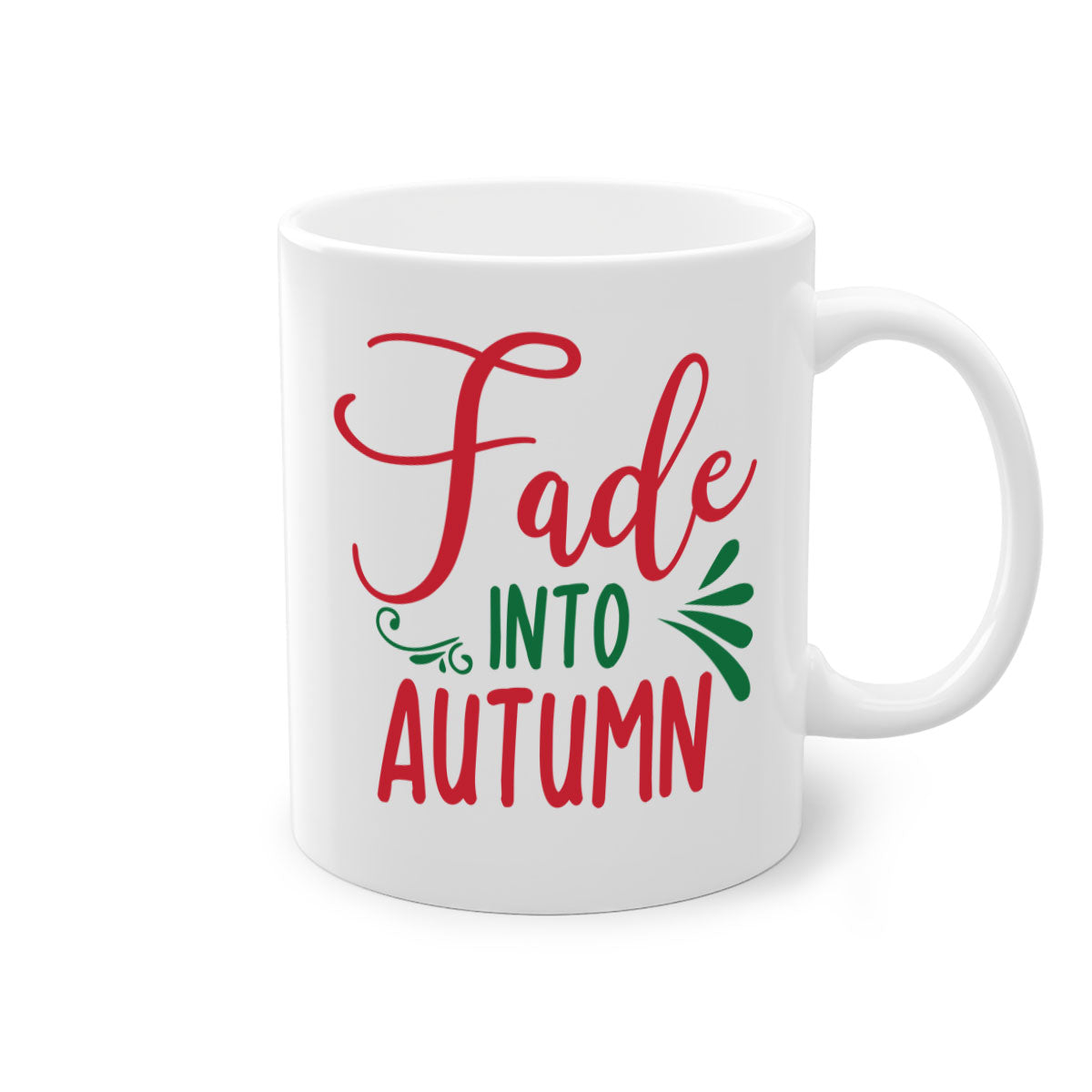 A stylish two-tone ceramic coffee mug with a colored handle and glossy finish, available in multiple colors.