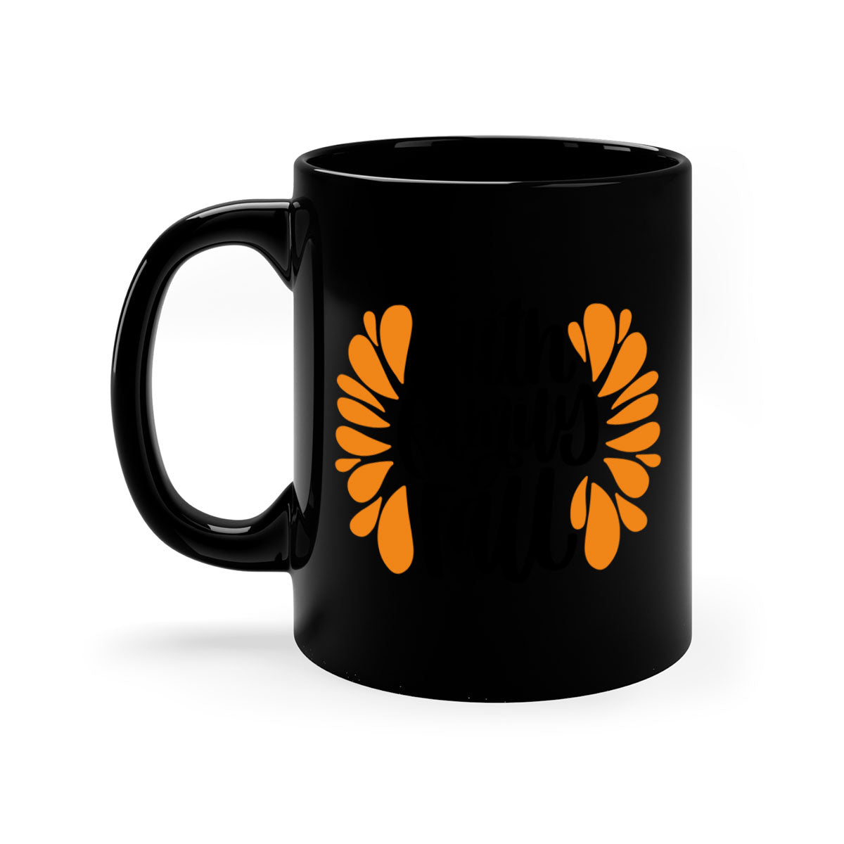 Faith Family Fall Mug featuring a two-tone design with a colored handle and interior, available in multiple colors and sizes.