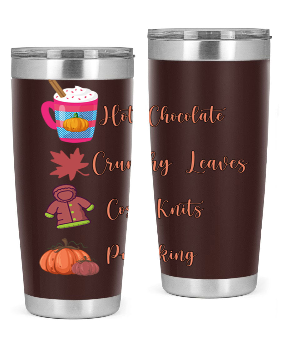 Fall 126# Tumbler, a 20oz double wall vacuum stainless steel tumbler with a sleek design, perfect for hot and cold beverages.