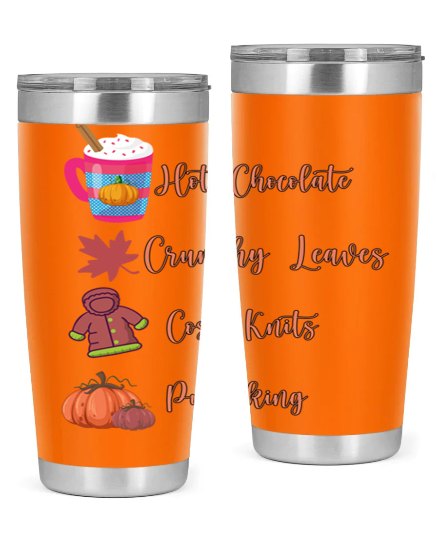 Fall 126# Tumbler, a 20oz double wall vacuum stainless steel tumbler with a sleek design, perfect for hot and cold beverages.