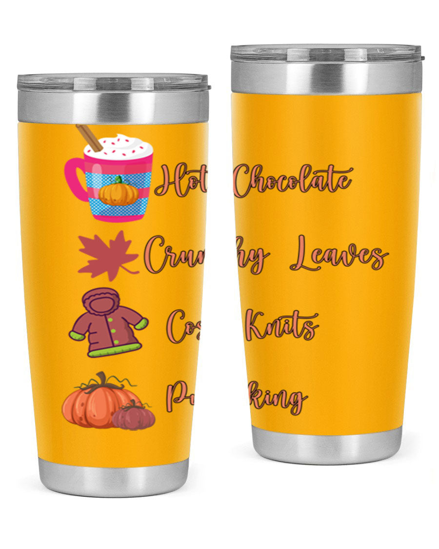 Fall 126# Tumbler, a 20oz double wall vacuum stainless steel tumbler with a sleek design, perfect for hot and cold beverages.
