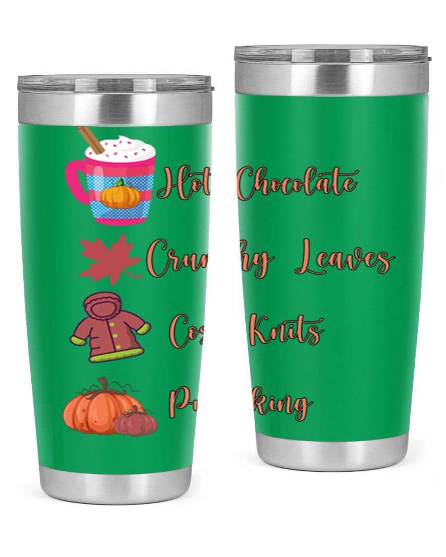 Fall 126# Tumbler, a 20oz double wall vacuum stainless steel tumbler with a sleek design, perfect for hot and cold beverages.