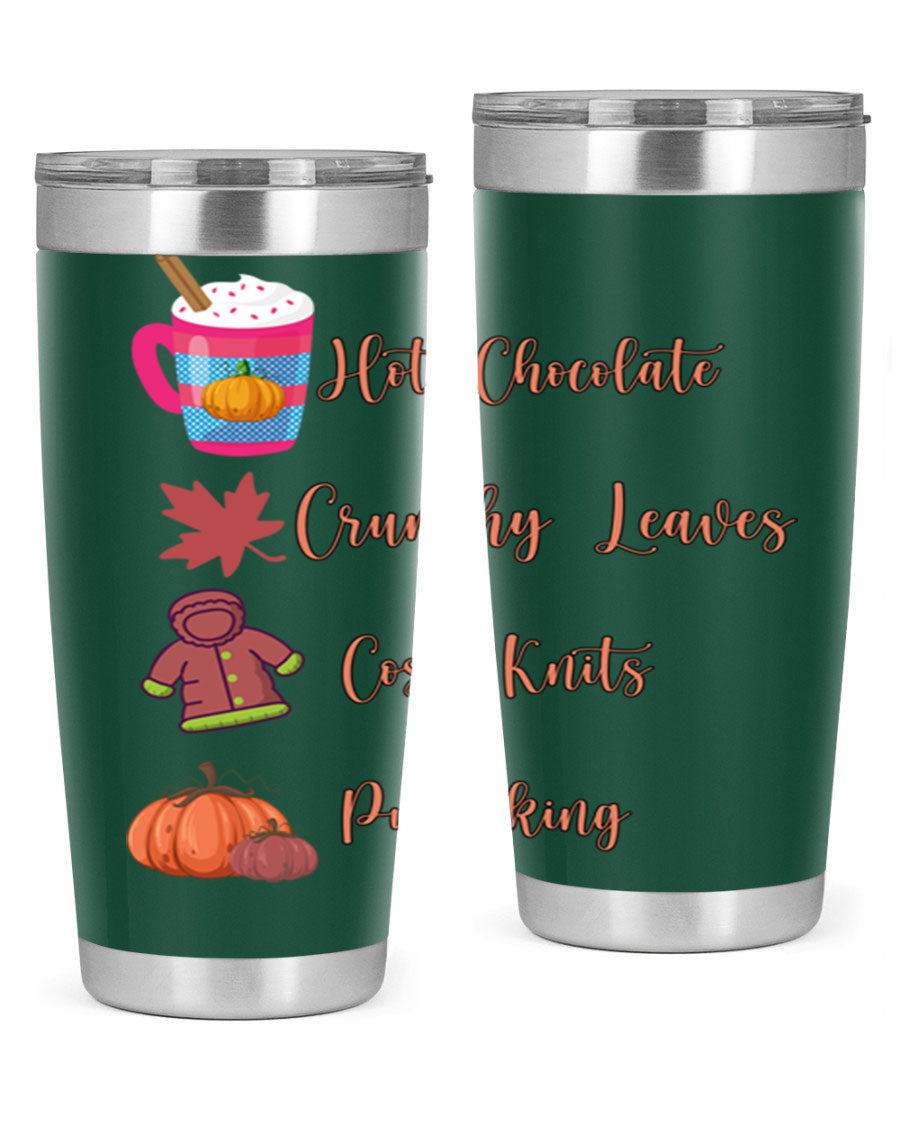 Fall 126# Tumbler, a 20oz double wall vacuum stainless steel tumbler with a sleek design, perfect for hot and cold beverages.