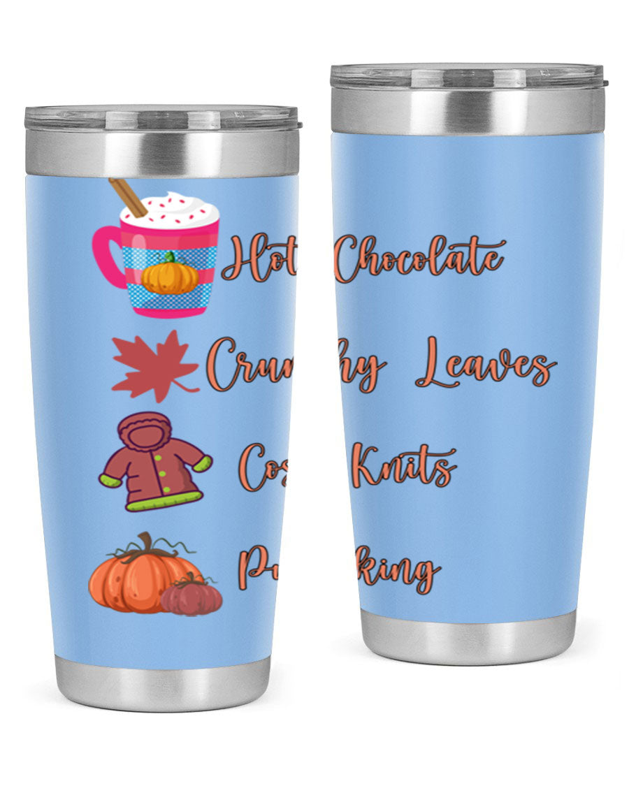 Fall 126# Tumbler, a 20oz double wall vacuum stainless steel tumbler with a sleek design, perfect for hot and cold beverages.