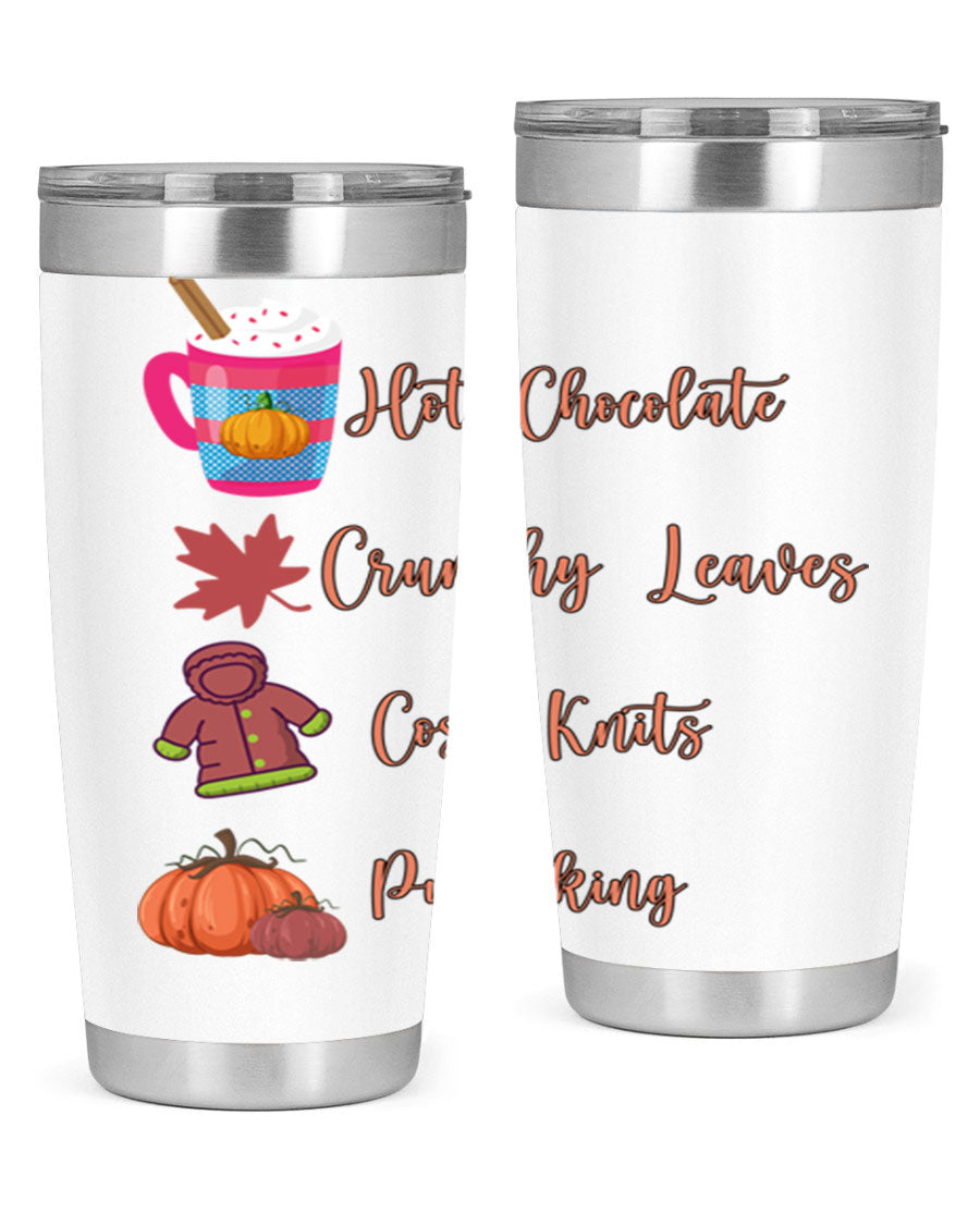 Fall 126# Tumbler, a 20oz double wall vacuum stainless steel tumbler with a sleek design, perfect for hot and cold beverages.