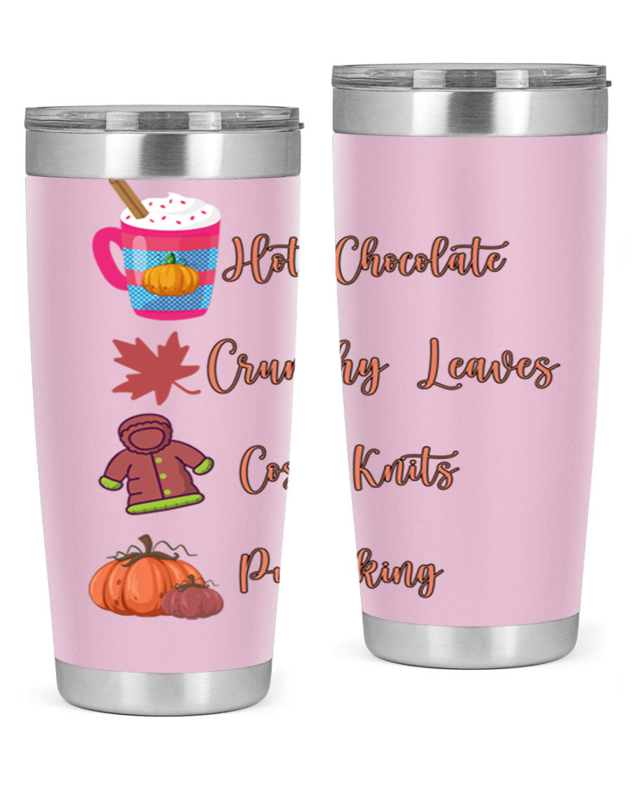 Fall 126# Tumbler, a 20oz double wall vacuum stainless steel tumbler with a sleek design, perfect for hot and cold beverages.
