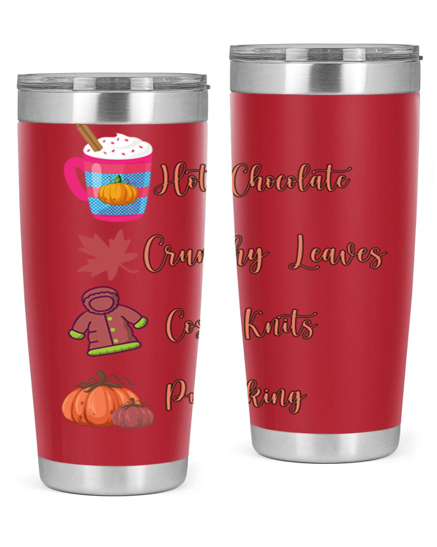 Fall 126# Tumbler, a 20oz double wall vacuum stainless steel tumbler with a sleek design, perfect for hot and cold beverages.