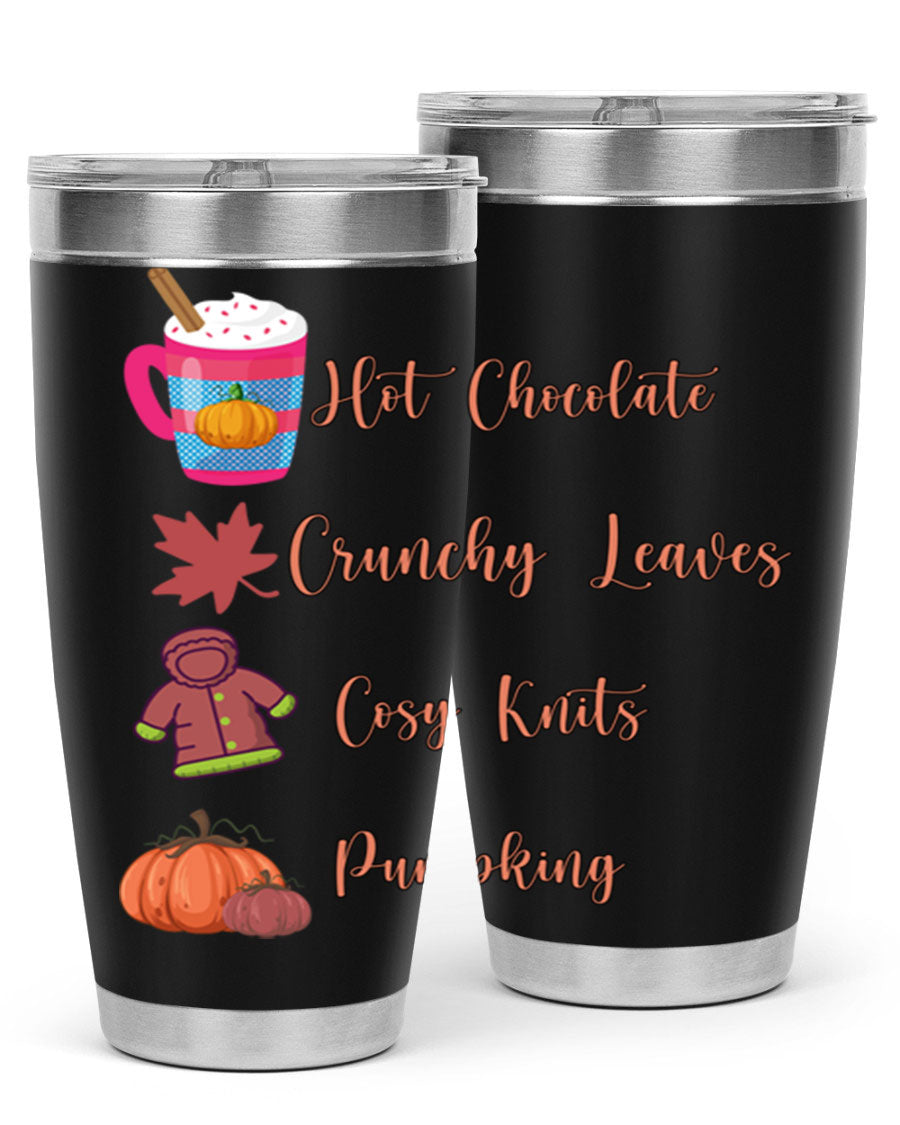 Fall 126# Tumbler, a 20oz double wall vacuum stainless steel tumbler with a sleek design, perfect for hot and cold beverages.