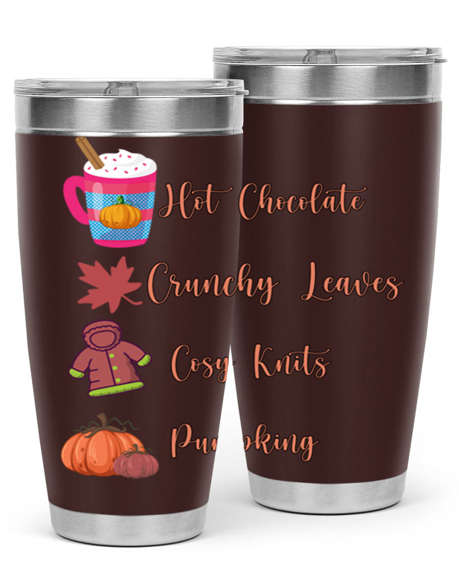 Fall 126# Tumbler, a 20oz double wall vacuum stainless steel tumbler with a sleek design, perfect for hot and cold beverages.