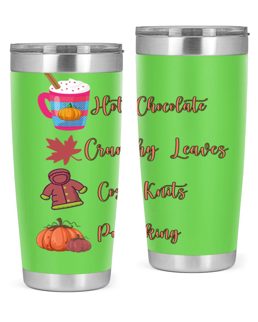 Fall 126# Tumbler, a 20oz double wall vacuum stainless steel tumbler with a sleek design, perfect for hot and cold beverages.