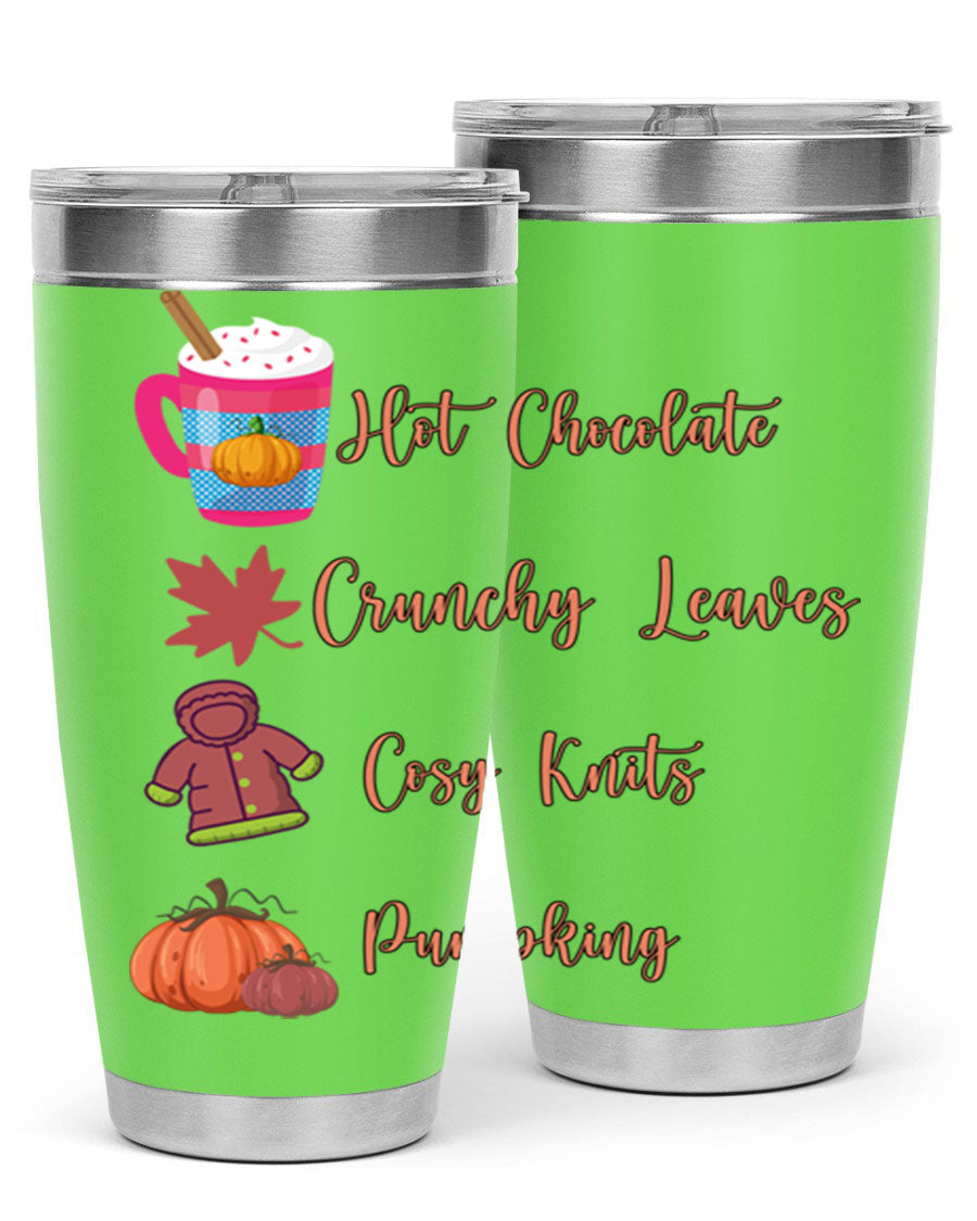 Fall 126# Tumbler, a 20oz double wall vacuum stainless steel tumbler with a sleek design, perfect for hot and cold beverages.