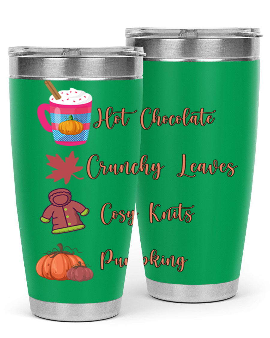 Fall 126# Tumbler, a 20oz double wall vacuum stainless steel tumbler with a sleek design, perfect for hot and cold beverages.