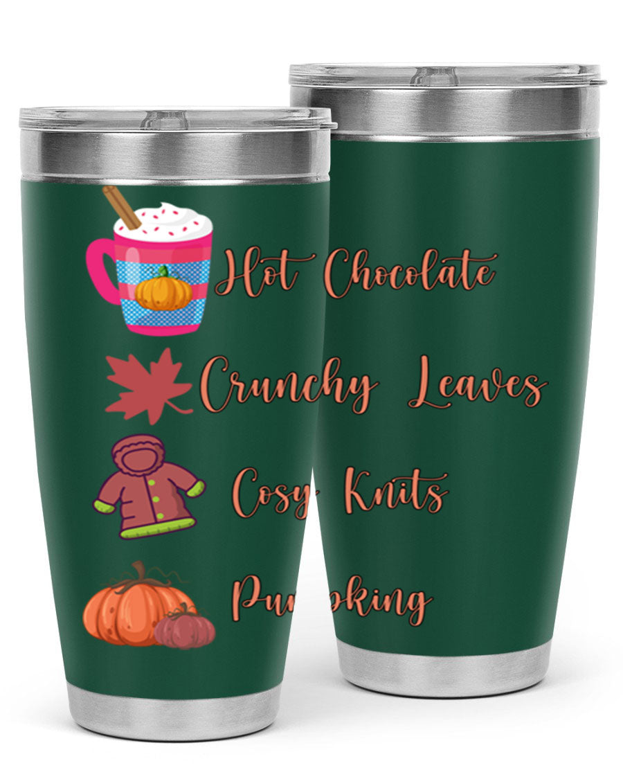 Fall 126# Tumbler, a 20oz double wall vacuum stainless steel tumbler with a sleek design, perfect for hot and cold beverages.