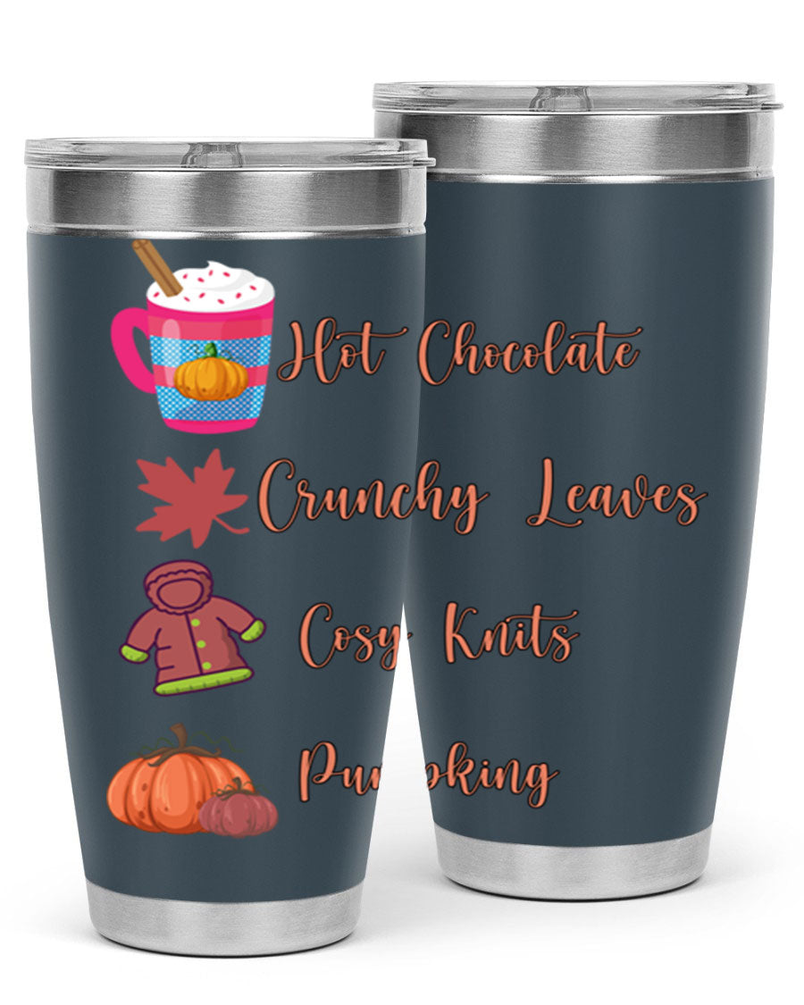 Fall 126# Tumbler, a 20oz double wall vacuum stainless steel tumbler with a sleek design, perfect for hot and cold beverages.