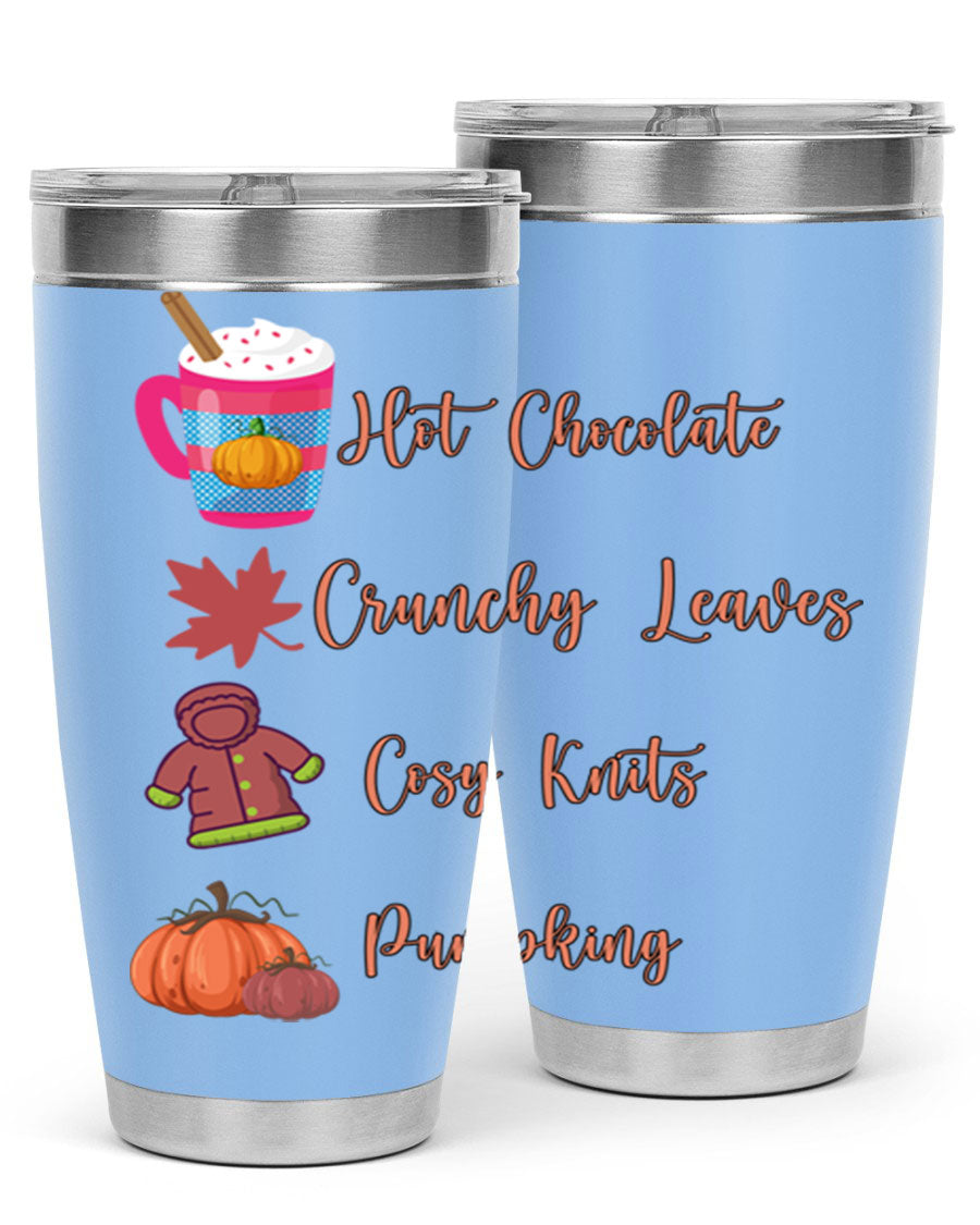 Fall 126# Tumbler, a 20oz double wall vacuum stainless steel tumbler with a sleek design, perfect for hot and cold beverages.