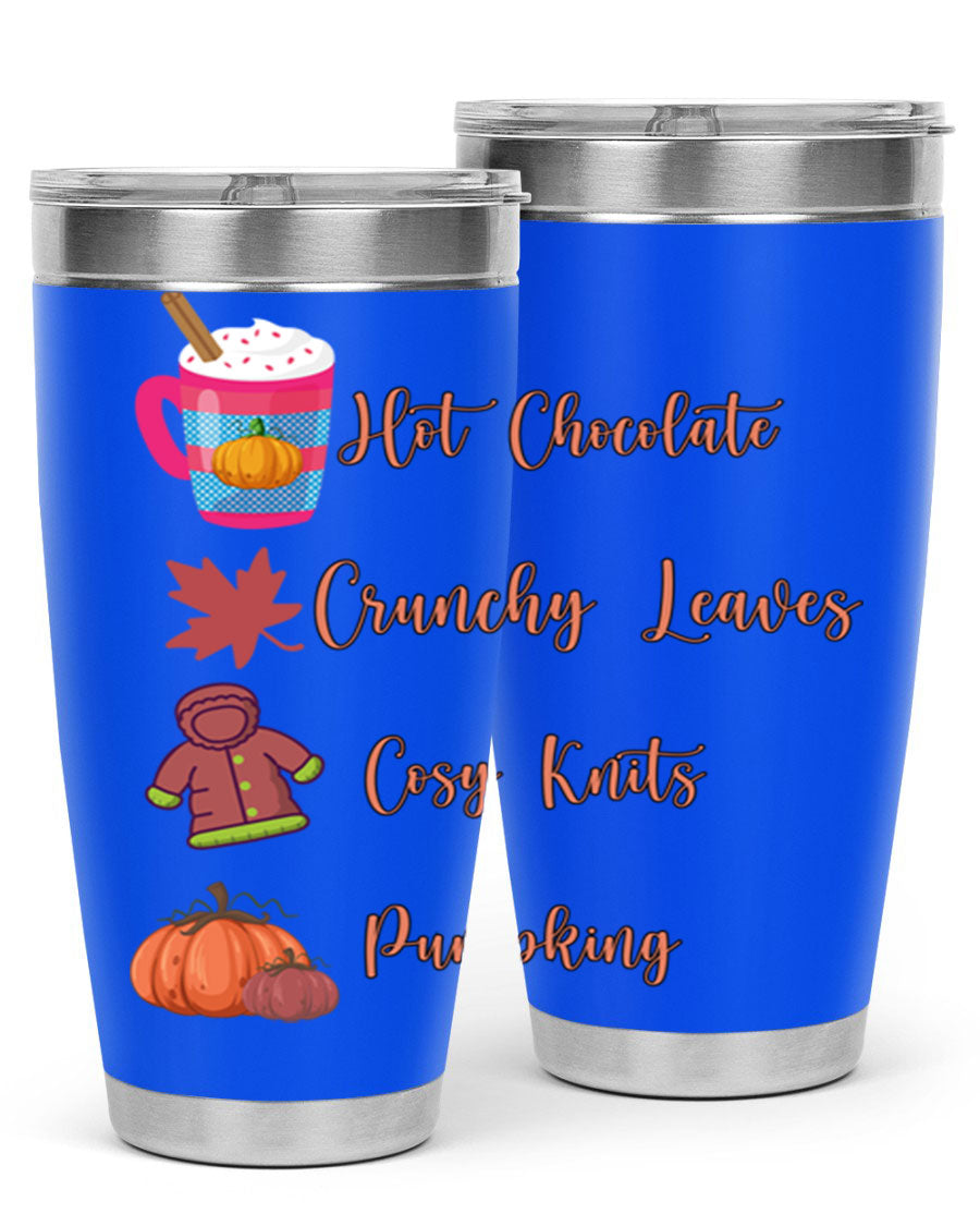 Fall 126# Tumbler, a 20oz double wall vacuum stainless steel tumbler with a sleek design, perfect for hot and cold beverages.